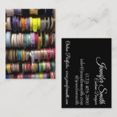 リボン裁縫ファッション衣装デザイナーのスプール 名刺 (正面/裏面)