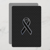 リボン認識度ブラック炭素繊維 (正面/裏面)