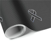 リボン認識度黒色炭素繊維 ラッピングペーパー (ロールコーナー)