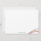 リボン誕生日パーティーの招待 招待状 (裏面)