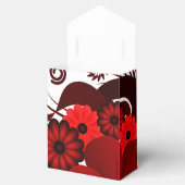 リボン赤と白優先ボックス付きフローラテント フェイバーボックス (オープン)