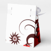 リボン赤と白優先ボックス付きフローラテント フェイバーボックス (裏面サイド)