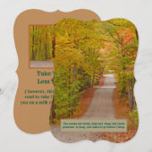 リボン通り道路の紅葉ユーモア (正面/裏面)