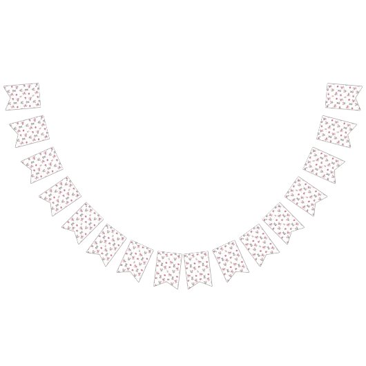 リボン、ウサギ、花 バンティングフラッグ (全)