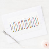 リボン・オブ・オーボエ 長方形シール (封筒)