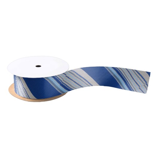 リボン – クロシェストライプトの対角線 サテンリボン (リール)