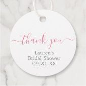 リボン ブライダルシャワー フェアタグ フェイバータグ (裏面)