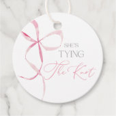 リボン ブライダルシャワー フェアタグ フェイバータグ (正面)