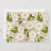 リボン&ボタニカルフレーム5フォトクリスマスカード シーズンカード (裏面)