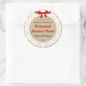 リボン&レース古い手作りファッションド製品 ラウンドシール (バッグ)