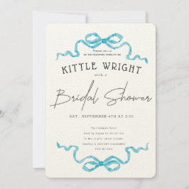 リボン&ロマンスブライダルシャワー 招待状