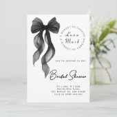 リボン&ロマンスブライダルシャワー 招待状 (スタンド正面)