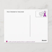 リボン（人間化）チョークの輪郭 ポストカード (裏面)