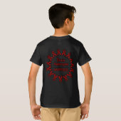 リボン/円…脳動脈瘤 Tシャツ (裏面フル)