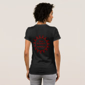 リボン/円…脳動脈瘤 Tシャツ (裏面フル)
