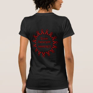 リボン/円…脳動脈瘤 Tシャツ