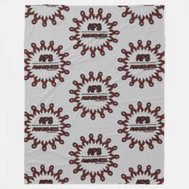 リボン/円…APS フリースブランケット