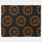 リボン/円…RSD/CRPS フリースブランケット (正面(横))