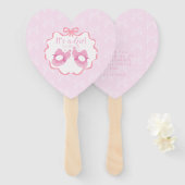 リボン 女の子です ハンドファン (正面&裏面)