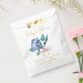リボン | 朝顔の種 お七夜 記念品 ギフトバッグ フェイバーバッグ (封をした状態)