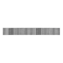 リボン – 白黒の混合パターンデザイン