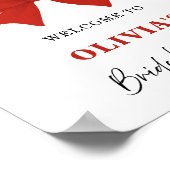 リボン 結婚式 ウェルカムボード ポスター (角)
