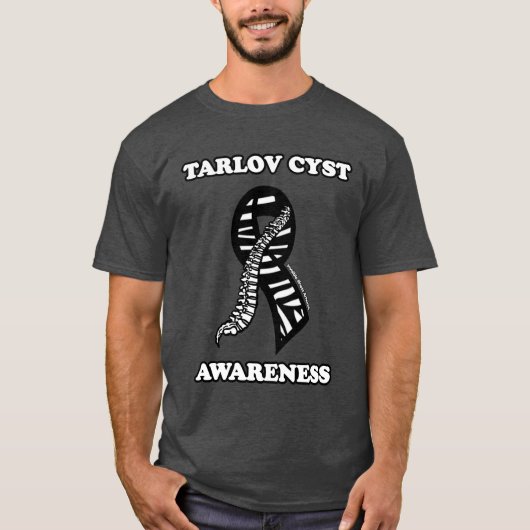 リボン/認識度...Tarlov Cyst Tシャツ (正面)