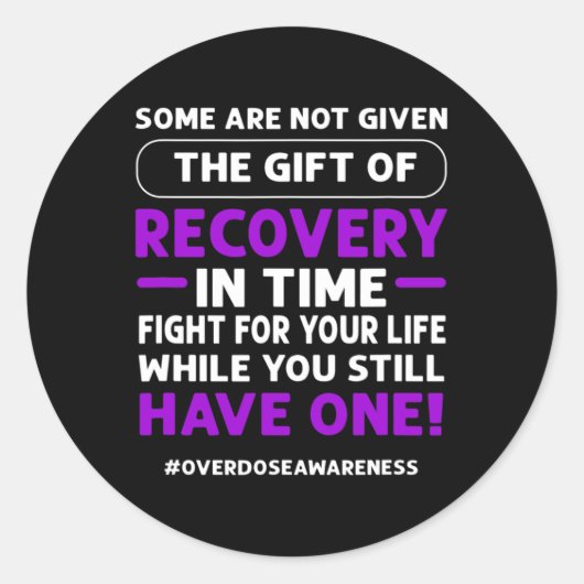 リボン.過剰摂取の意識1 ラウンドシール (正面)