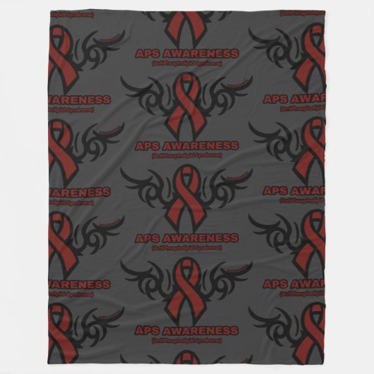 リボン – 部族 フリースブランケット (正面)