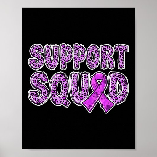 リボンLeopard Print Support Squad Overdose ポスター (正面)