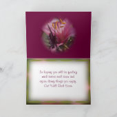 リボ縁どンバタフライカスタマイズ – 任意の大事な行事 カード (内部)