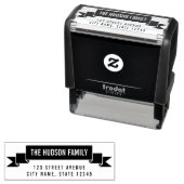 リボ魅力的ンパーソナライズされたゴム印 セルフインキングスタンプ (インサイチュ)