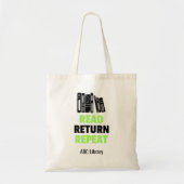 リポ読ート・ライブラリ・ブックの愛好家 トートバッグ (正面)