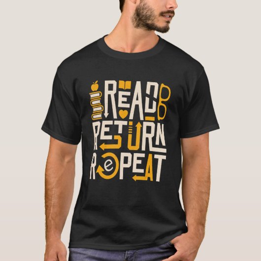 リポ読ートLibrarian Readers Bookworm Tシャツ (正面)