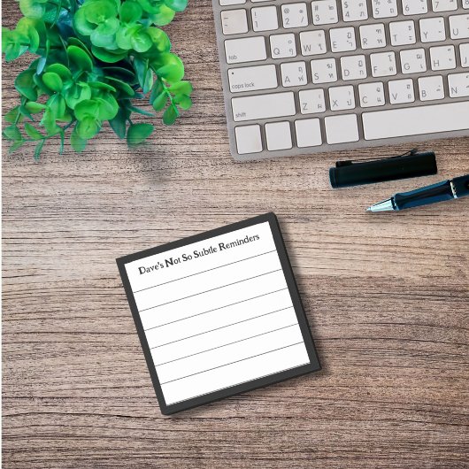 リマおもしろいーパーソナライズされたムライン付粘り気 ポストイット