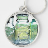 リマのオハイオ州のフルーツの瓶のアンティークのヴィンテージのメーソンジャー キーホルダー (正面)