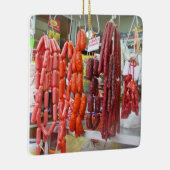 リマのソーセージの市場 セラミックオーナメント (右)