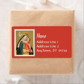 リマの聖ローザと聖子（M 023） ラベル (インサイチュ)