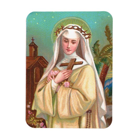 リマの聖ローザ　夜（M 024） マグネット (縦)