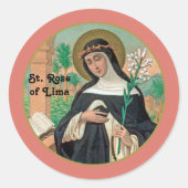 リマの聖ローザ（詳細; K 48） ラウンドシール (正面)