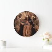 リマの聖者のバラ ラージ壁時計 (ホーム)