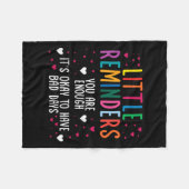 リマインダーうつ自殺メンタルヘルスC フリースブランケット (正面(横))