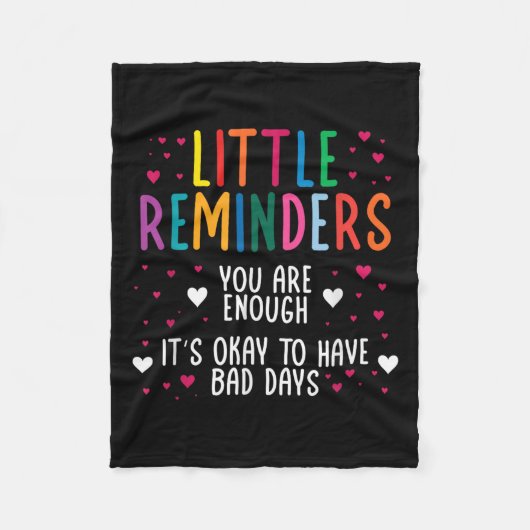 リマインダーうつ自殺メンタルヘルスC フリースブランケット (正面)