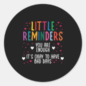 リマインダーうつ自殺メンタルヘルスC ラウンドシール (正面)