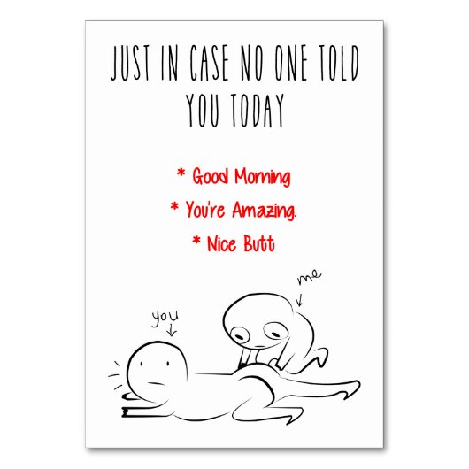 リマインダーラブカードかわいい テーブルナンバー (正面)