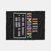 リマインダー メンタルヘルスカウンセラー 1 フリースブランケット (正面(横))