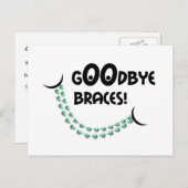 リマインダ歯列矯正アポイントメントGoodbye Braces Gr ポストカード (正面/裏面)