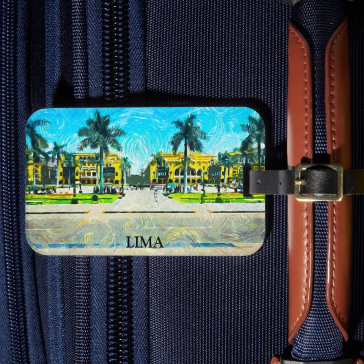 リマエレガントペル油ヴィン絵を描テージトラベル ラゲッジタグ (正面インサイチュ4)