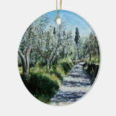 リマジオのオリーブの木 セラミックオーナメント (左)