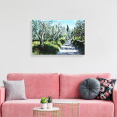 リマジオトスカーナのオリーブの木 キャンバスプリント (インサイチュ (リビング))